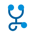 Stethoscope Pictogram Blue Color